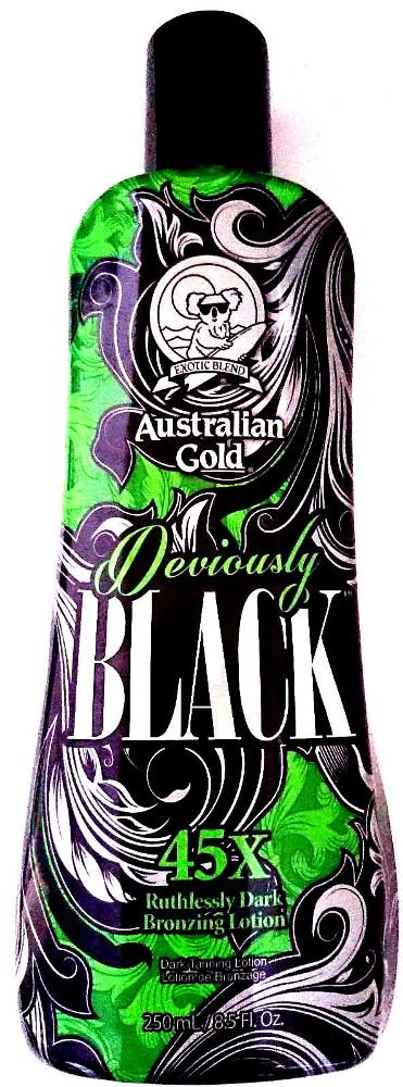 Australian Gold Deviously Black 45X Dark Bronzer Indoor Tanning Bed Lotion 8.5...