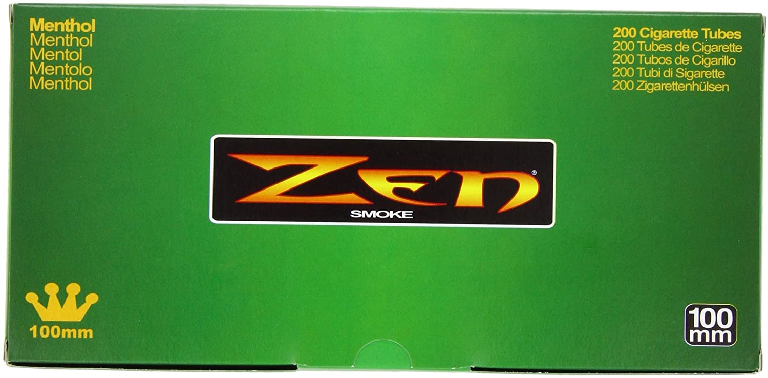 Zen Menthol 100mm Cigarette Tubes (200 Ct/box) 1 Box