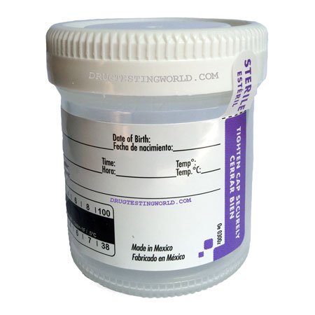 Urine Sample Collection Cup – Non Sterile with Temperature Strip – 15...